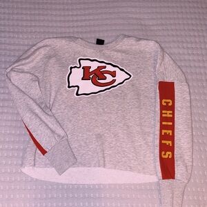 Chiefs cropped sweatshirt size medium